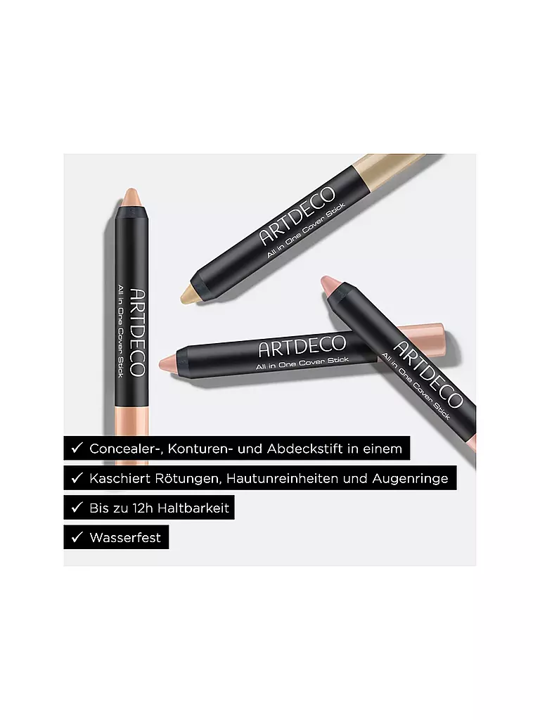 ARTDECO | Concealer - All In Cover Stick (6 Neutralizing Green) | hellbraun