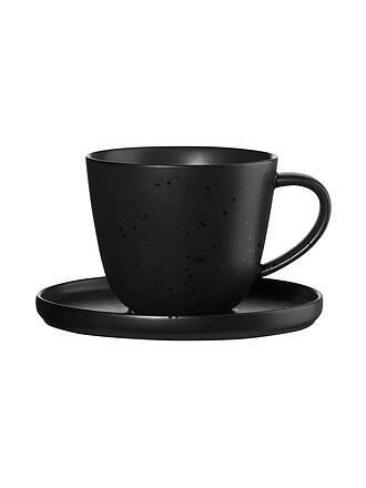 ASA SELECTION | Kaffeetasse mit Untertasse 0,25l Coppa Kuro/Schwarz