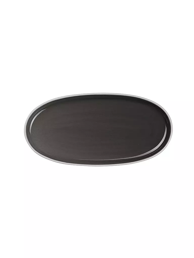 ASA SELECTION | Aperitiftelller Oval 20x10cm SEMANA Caviar | grau