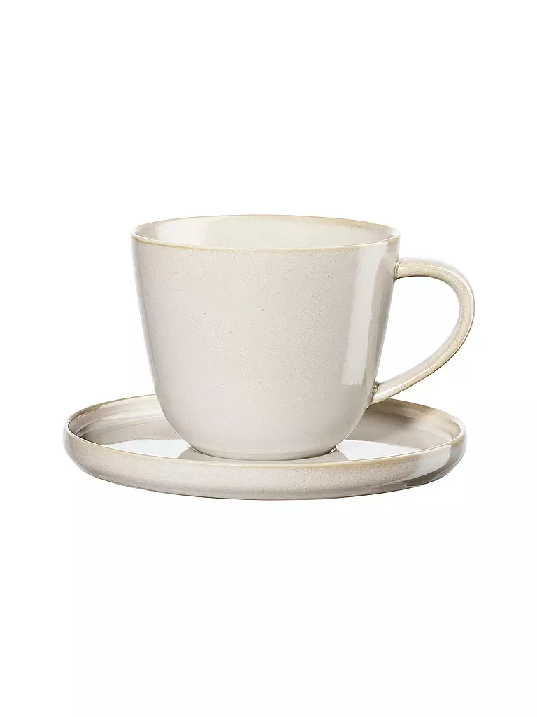 ASA SELECTION | Kaffeetasse mit Untertasse COPPA 0,25l Tofu | beige