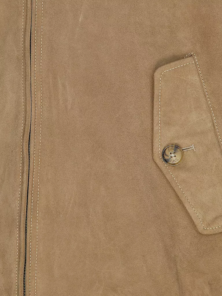 BARACUTA | Lederjacke G9 SUEDE | camel