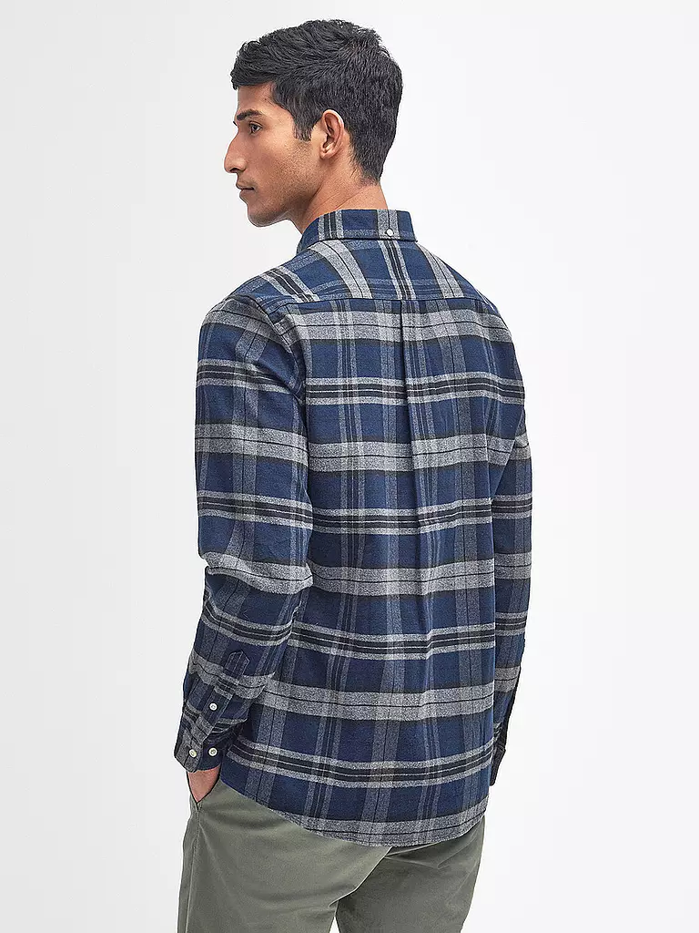 BARBOUR | Flanellhemd Slim Fit  | grau