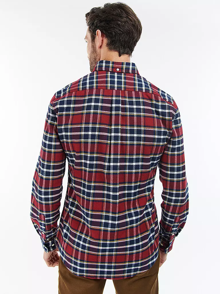 BARBOUR | Flanellhemd Slim Fit BEDSOM | rot