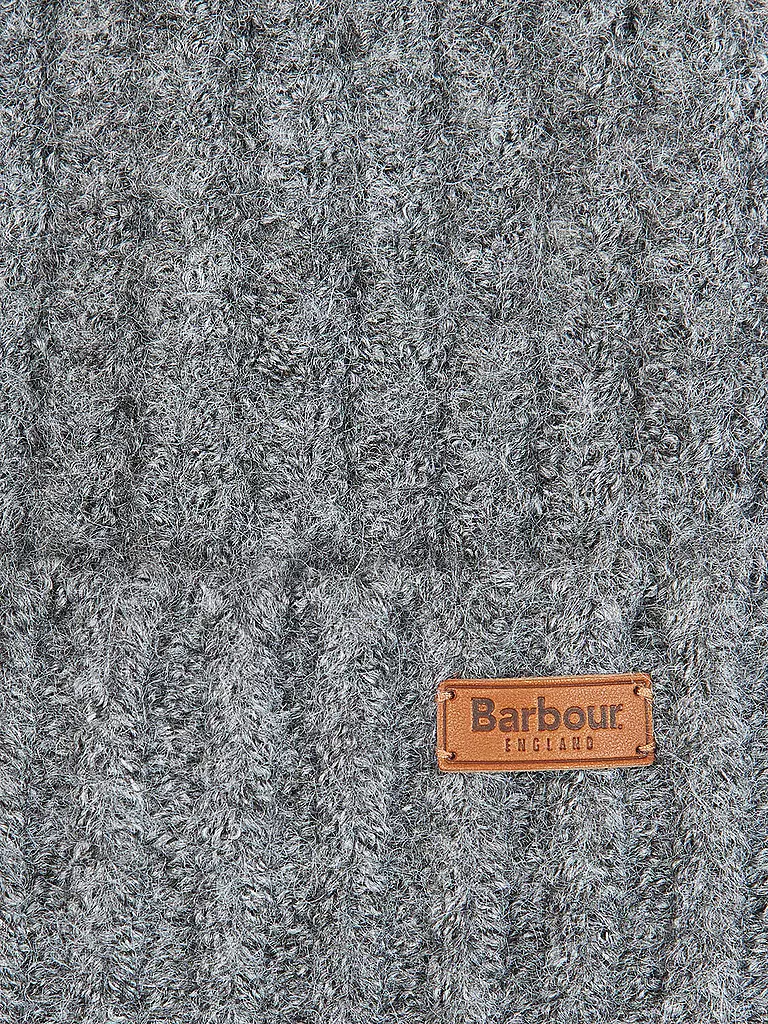 BARBOUR | Geschenkset Beanie und Schal SALTBURN | grau