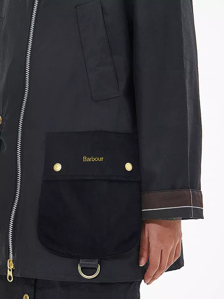 BARBOUR | Parka GUNNERSIDE WAX | schwarz