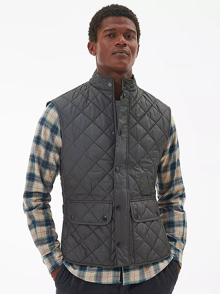 BARBOUR | Steppgilet LOWERDALE | grau