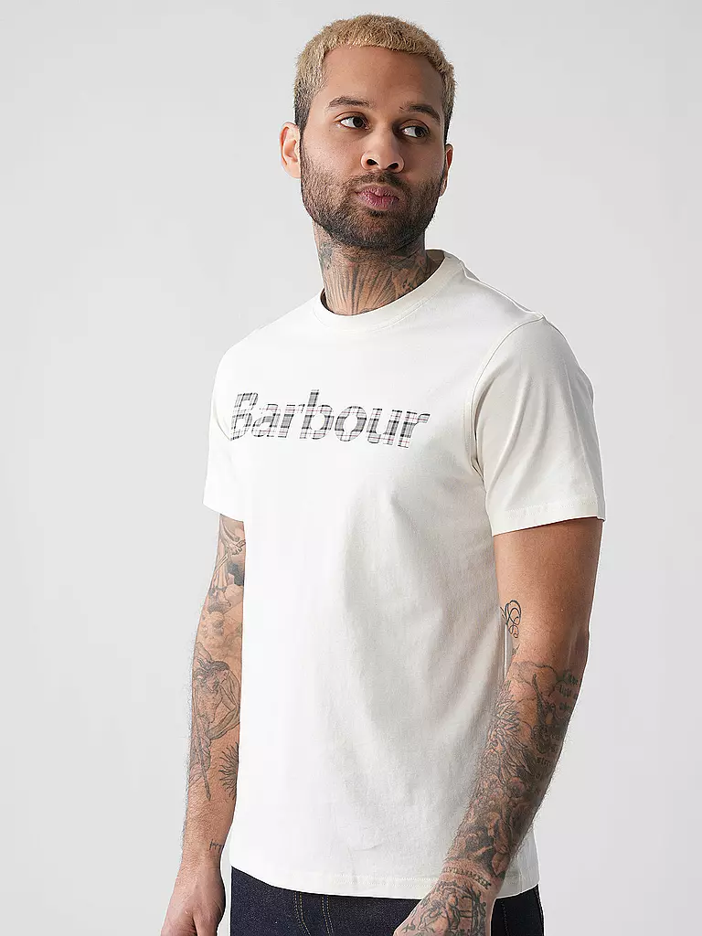 BARBOUR | T-Shirt KILNWICK | weiss