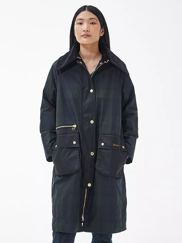 BARBOUR | Trenchcoat TOWNFIELD WAX | dunkelblau