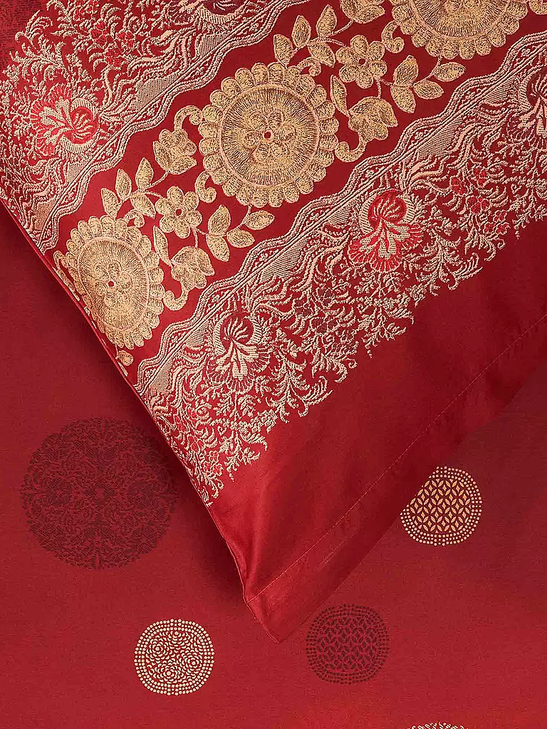 BASSETTI | Satin Bettwäsche PALLAVICINO 70x90cm/140x200cm Rot | rot