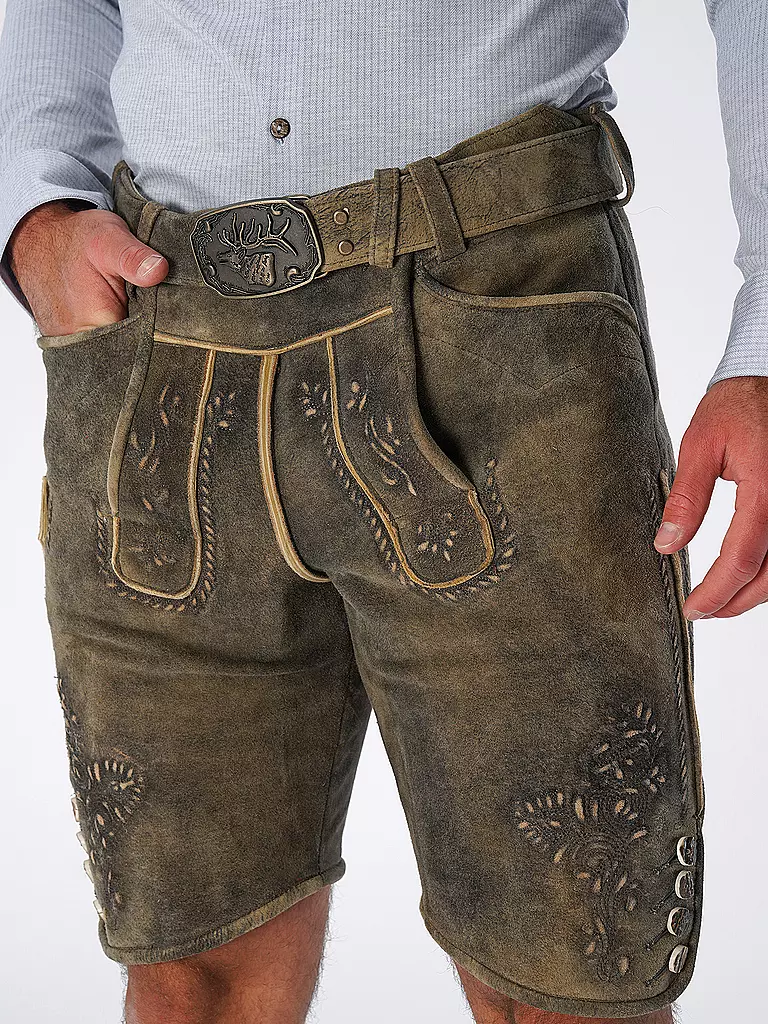 BECKERT | Lederhose FLACHAU | braun