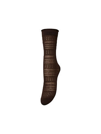 BECKSÖNDERGAARD | Damen Socken LUCRETIA Hot Fudge Brown