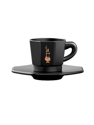 BIALETTI | Espresso Tassen 4er Set Schwarz/Kupfer