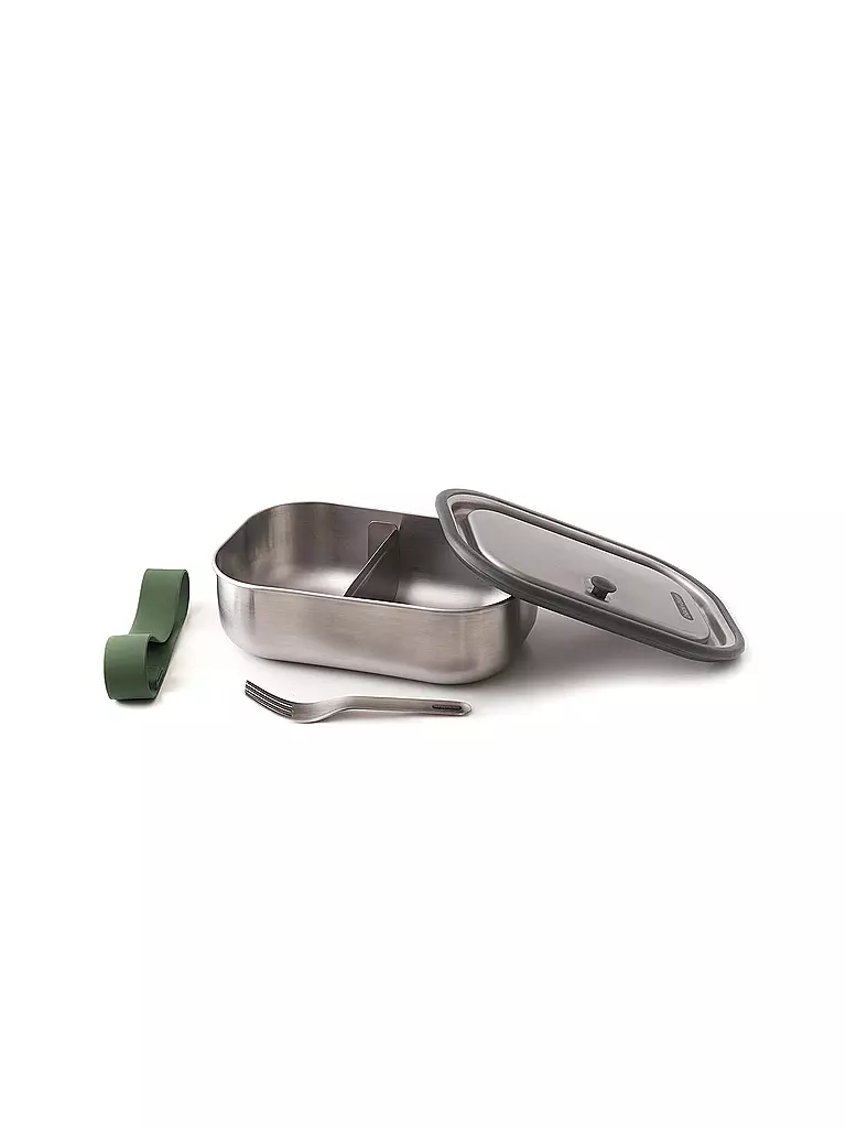 BLACK+BLUM | Lunchbox Gross 1l Olive/Edelstahl | olive