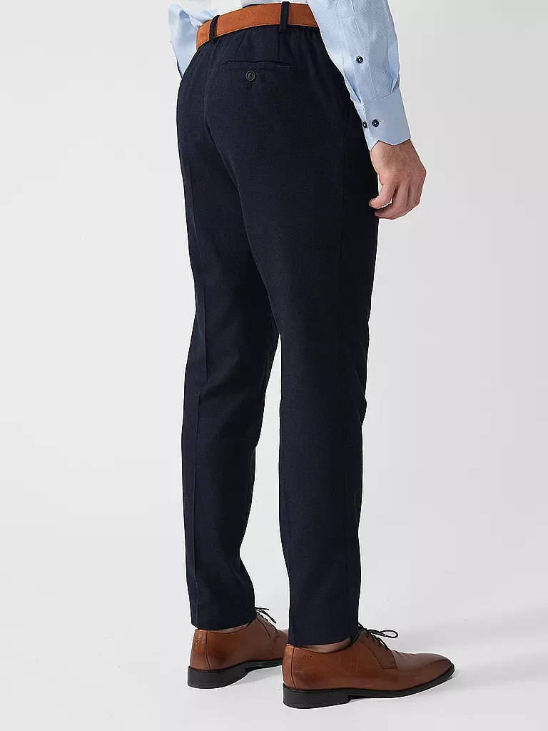 BOSS | Flanellhose  | dunkelblau