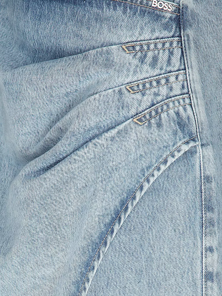 BOSS | Jeansrock PLEATED | hellblau