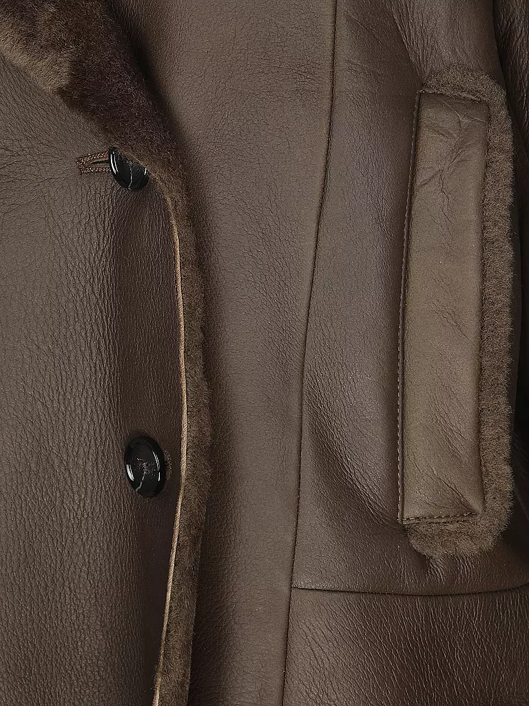 BOSS | Lederjacke | braun