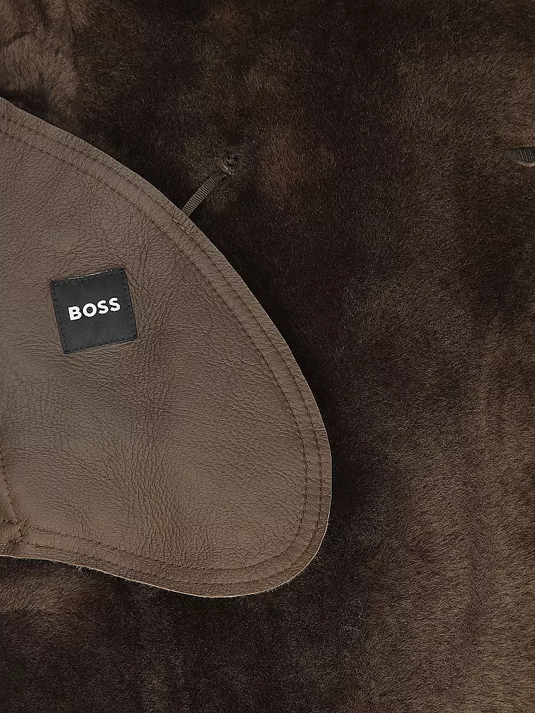 BOSS | Lederjacke | braun