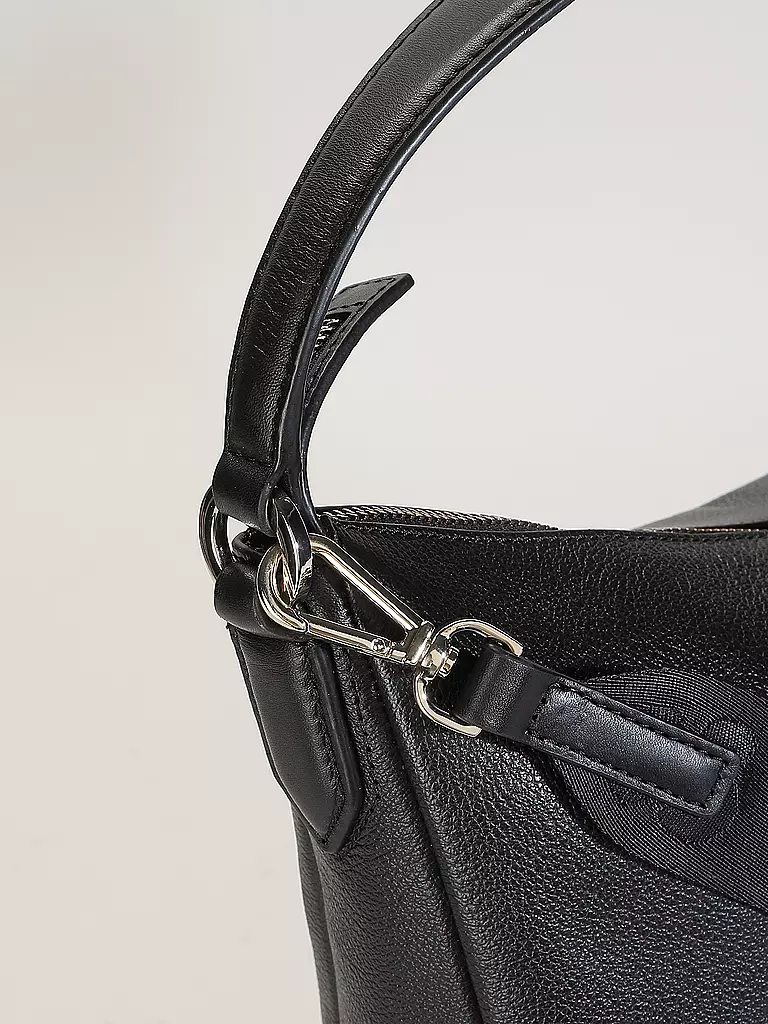 BOSS | Ledertasche - Hobo Bag ALYCE Medium | schwarz