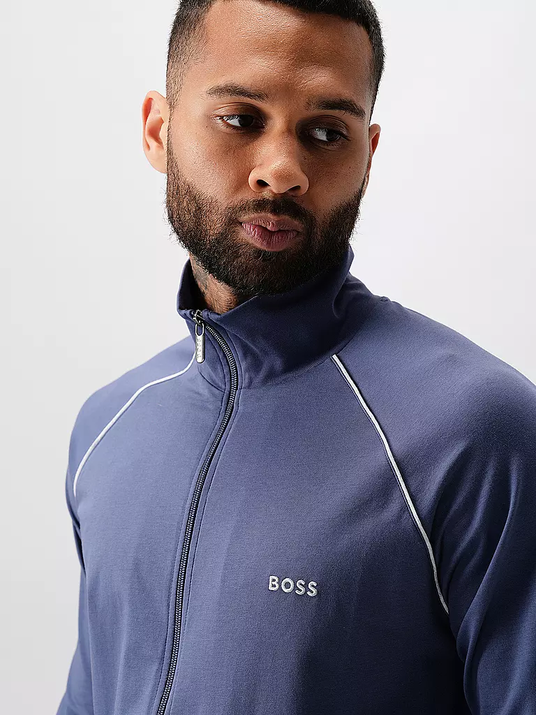 BOSS | Loungewear Jacke | blau