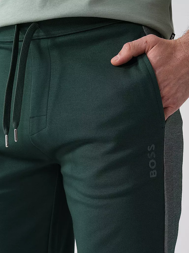 BOSS | Loungewear Jogginghose | dunkelgrün