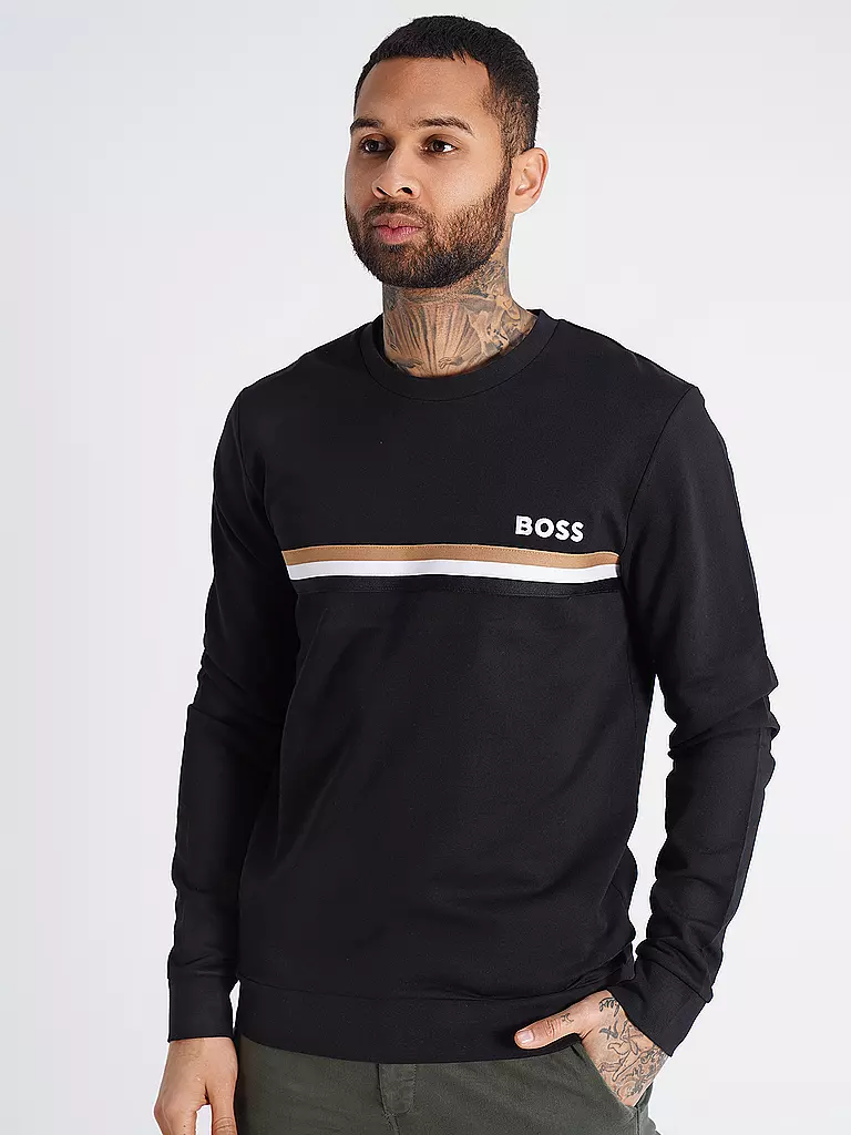 BOSS | Loungewear Sweater | schwarz