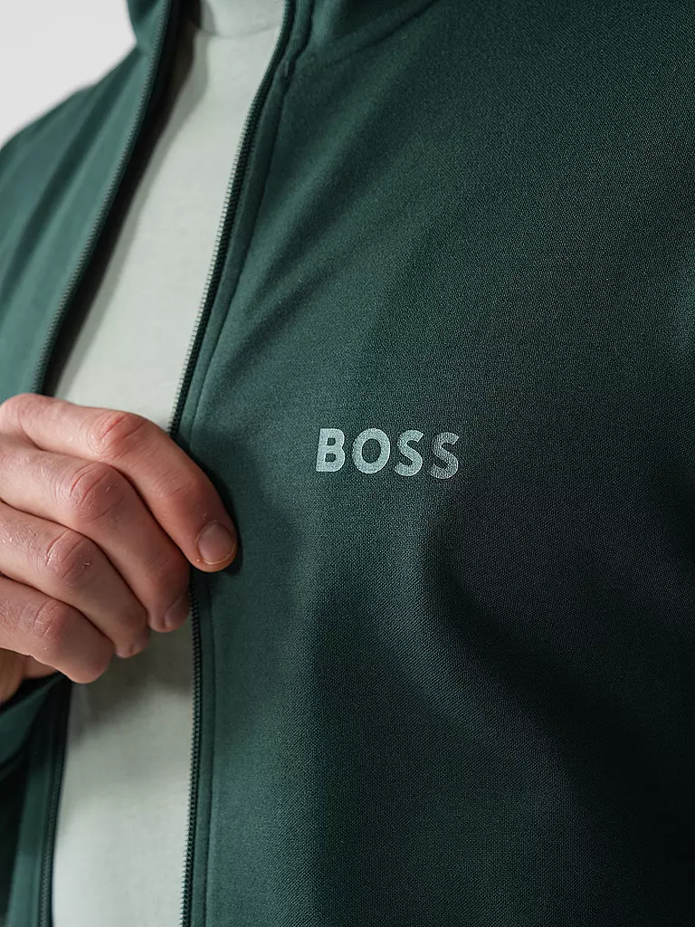 BOSS | Loungewear Sweatjacke | dunkelgrün