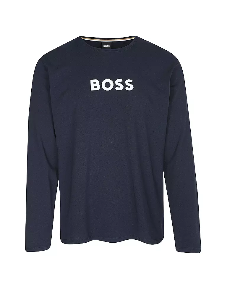 BOSS | Pyjama EASY LONG SET | blau