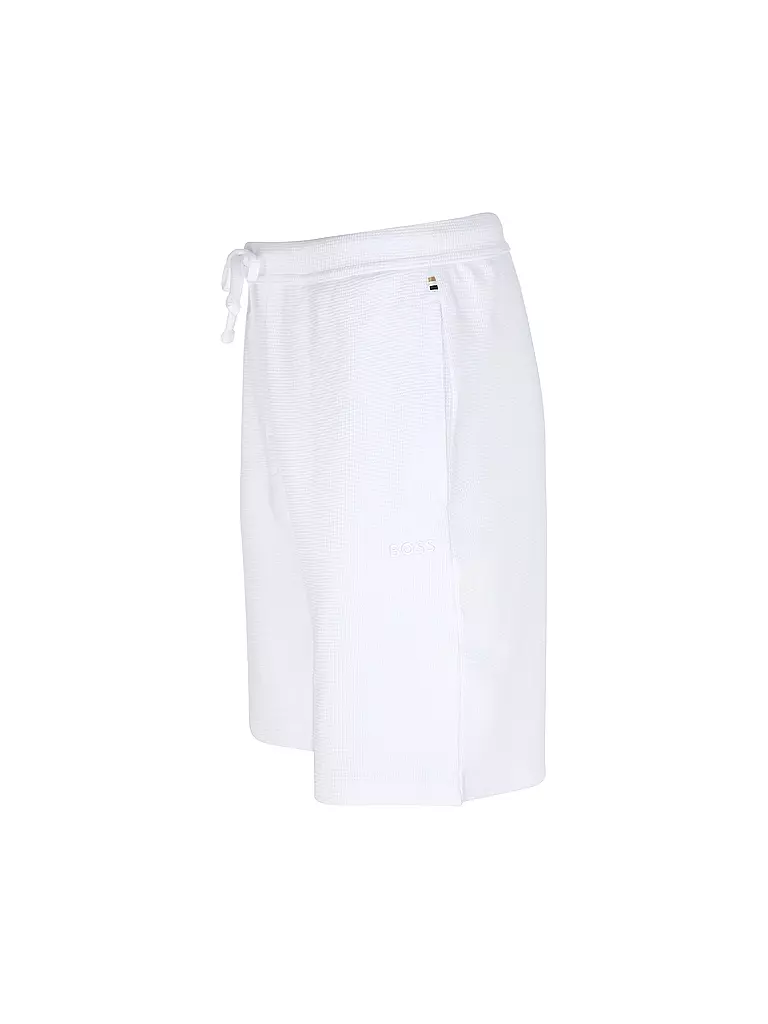 BOSS | Pyjamahose - Shorts | weiss