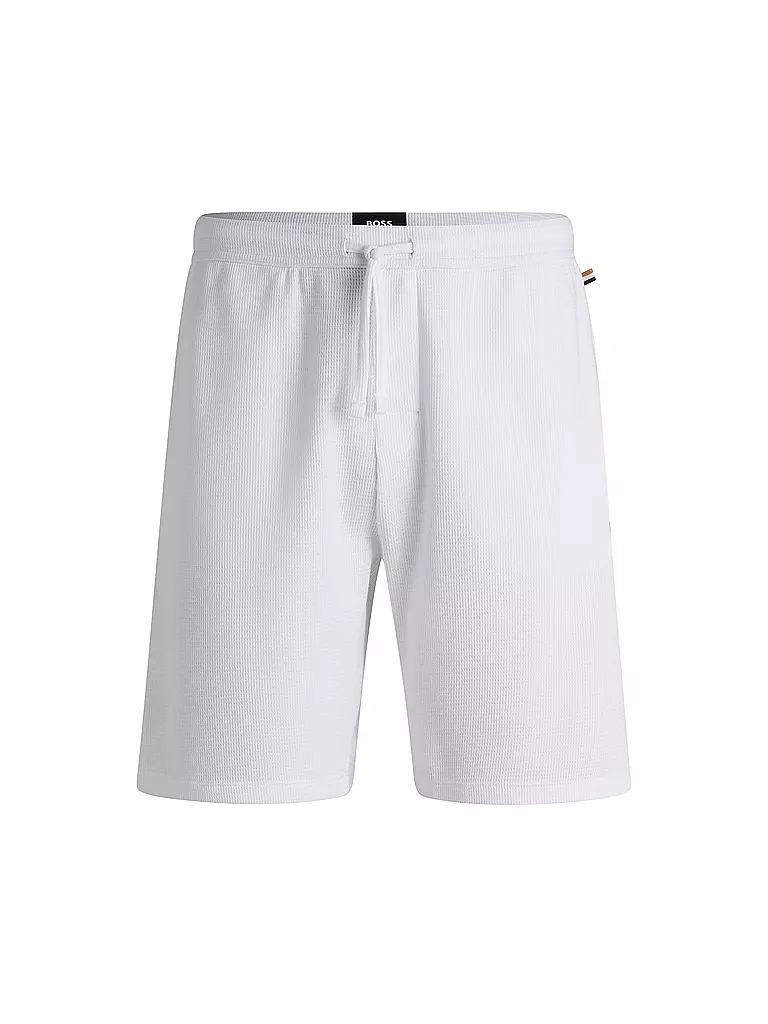 BOSS | Pyjamahose - Shorts | weiss