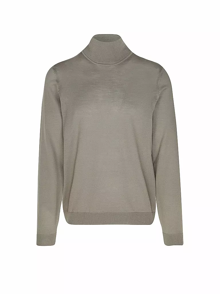 BOSS | Rollkragenpullover Slim Fit MUSSO | grün