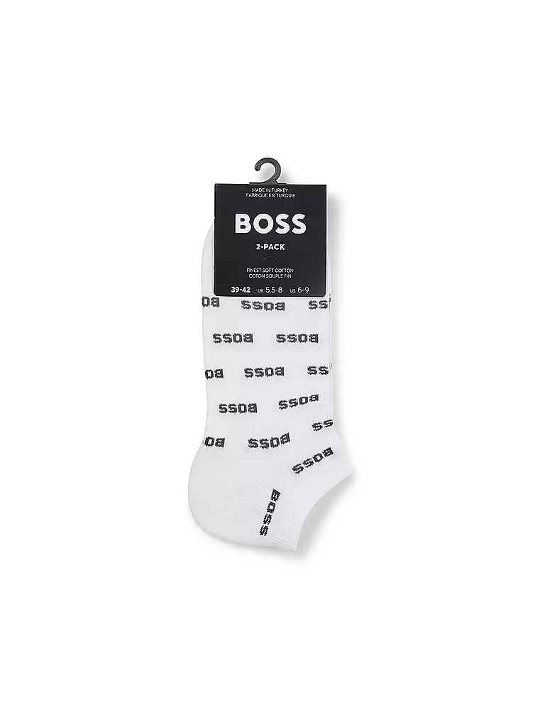 BOSS | Sneaker Socken 2er Pkg. white | schwarz