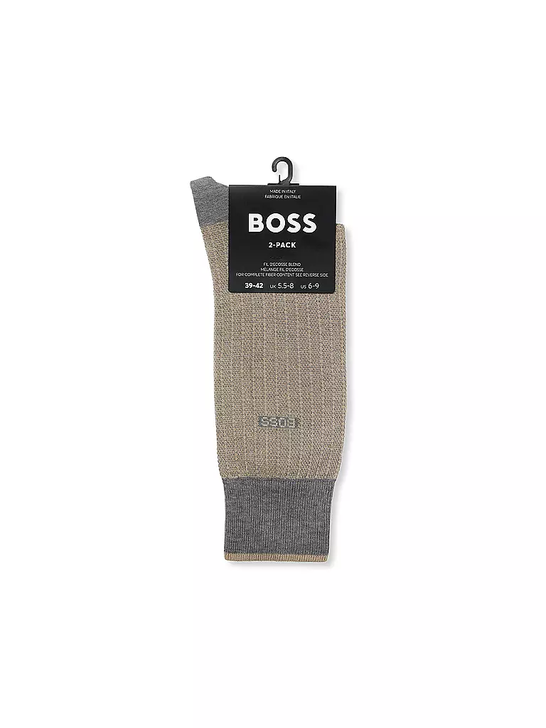 BOSS | Socken 2-er Pkg medium grey | grau