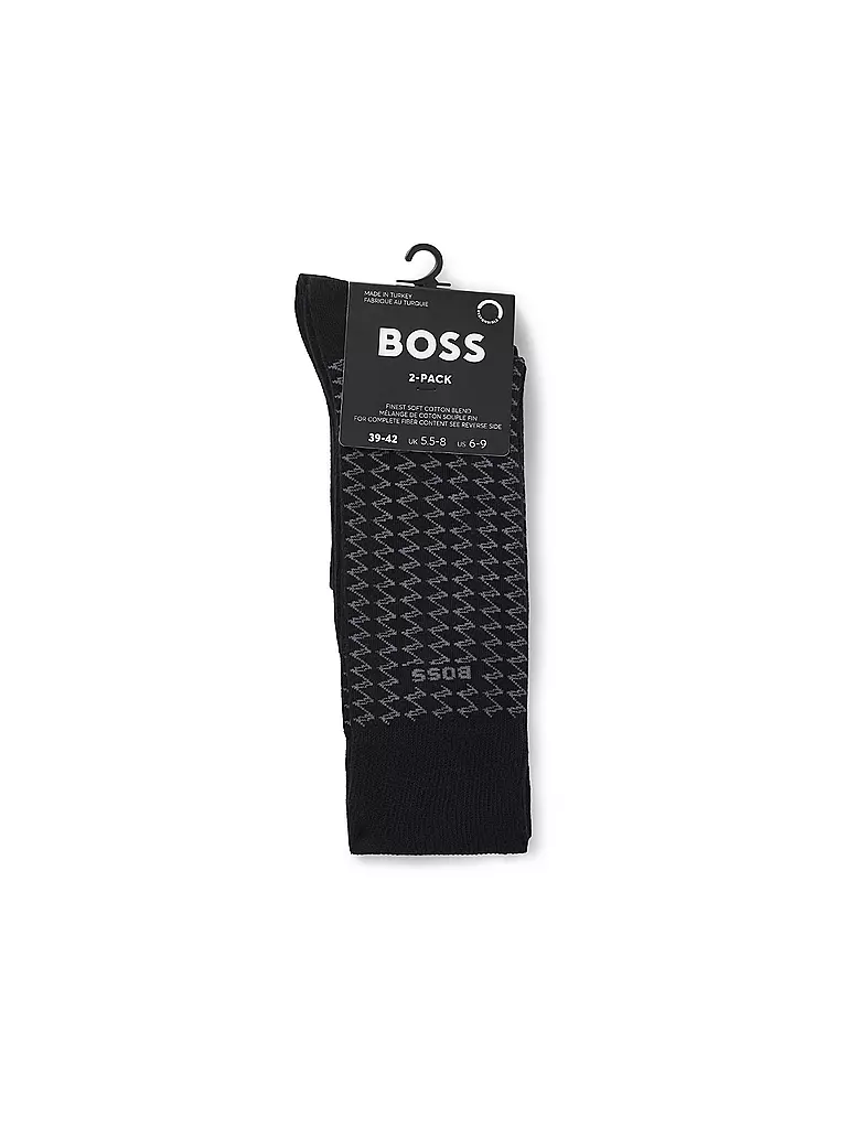 BOSS | Socken 2er Pkg black | dunkelblau