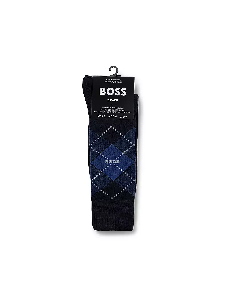 BOSS | Socken 2er Pkg dark blue | grau