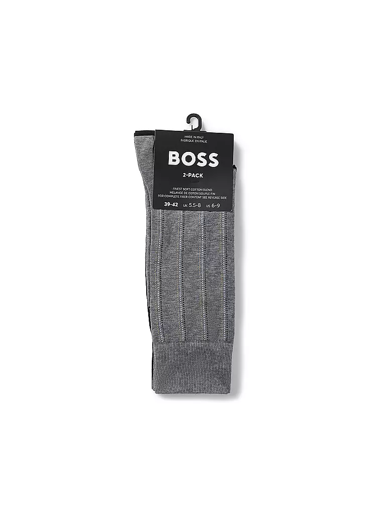 BOSS | Socken 2er Pkg medium grey | dunkelblau