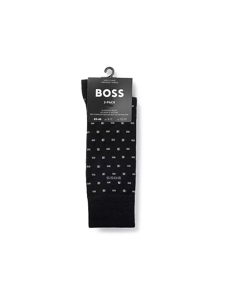 BOSS | Socken 2er Pkg. black | schwarz