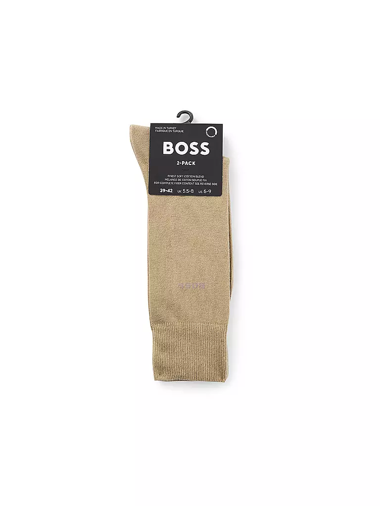 BOSS | Socken 2er Pkg. medium beige | beige