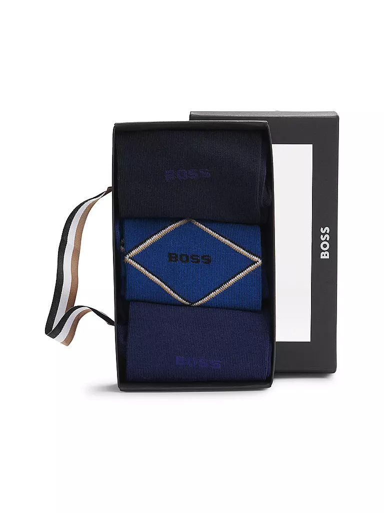 BOSS | Socken 3er Pkg. dark blue  | dunkelblau