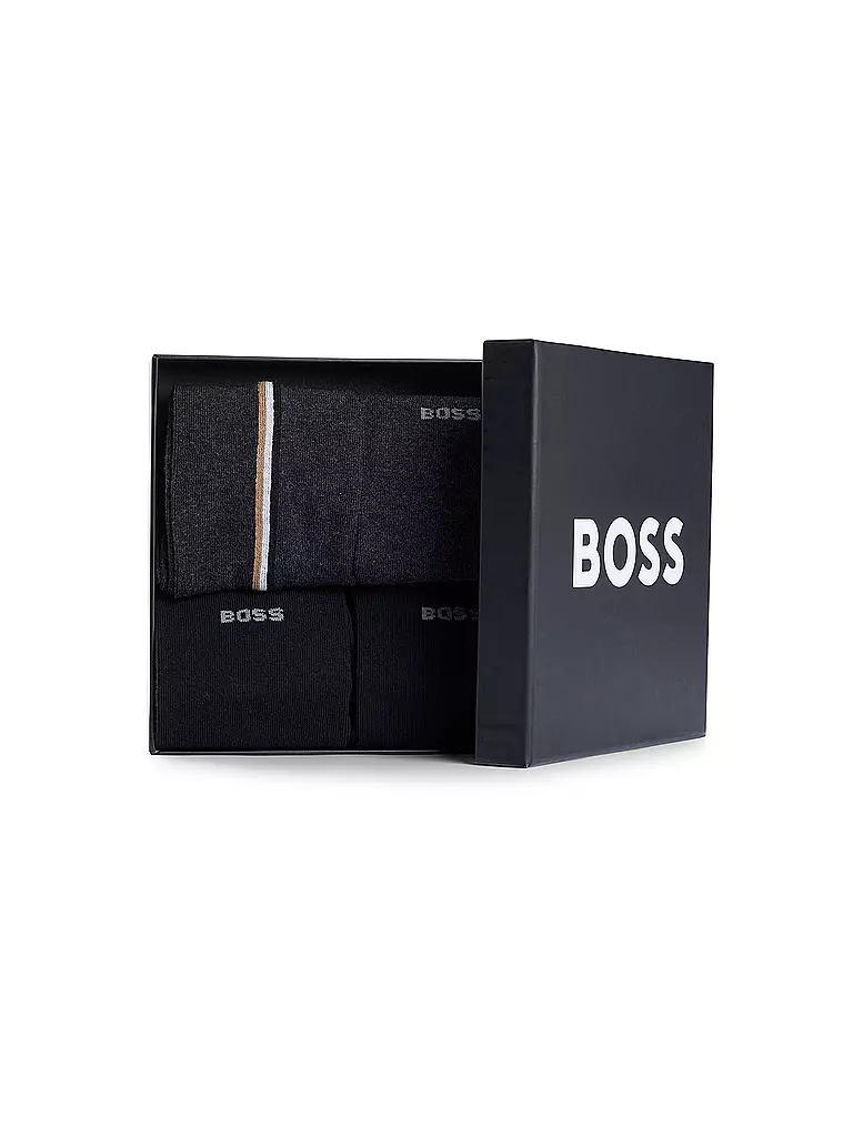 BOSS | Socken 4er Pkg. black  | schwarz