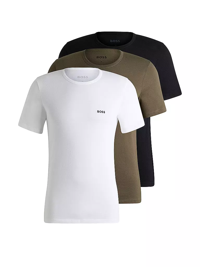 BOSS | T-Shirt 3er Pkg. open miscellaneous | bunt