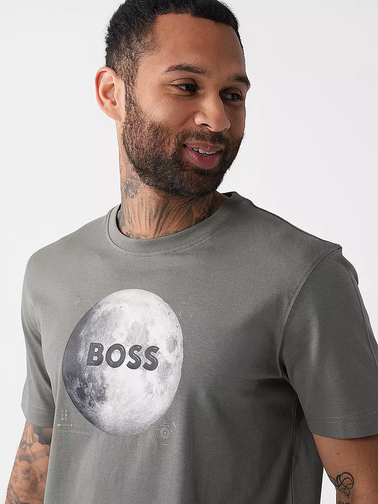 BOSS | T-Shirt TE_MOON | weiss