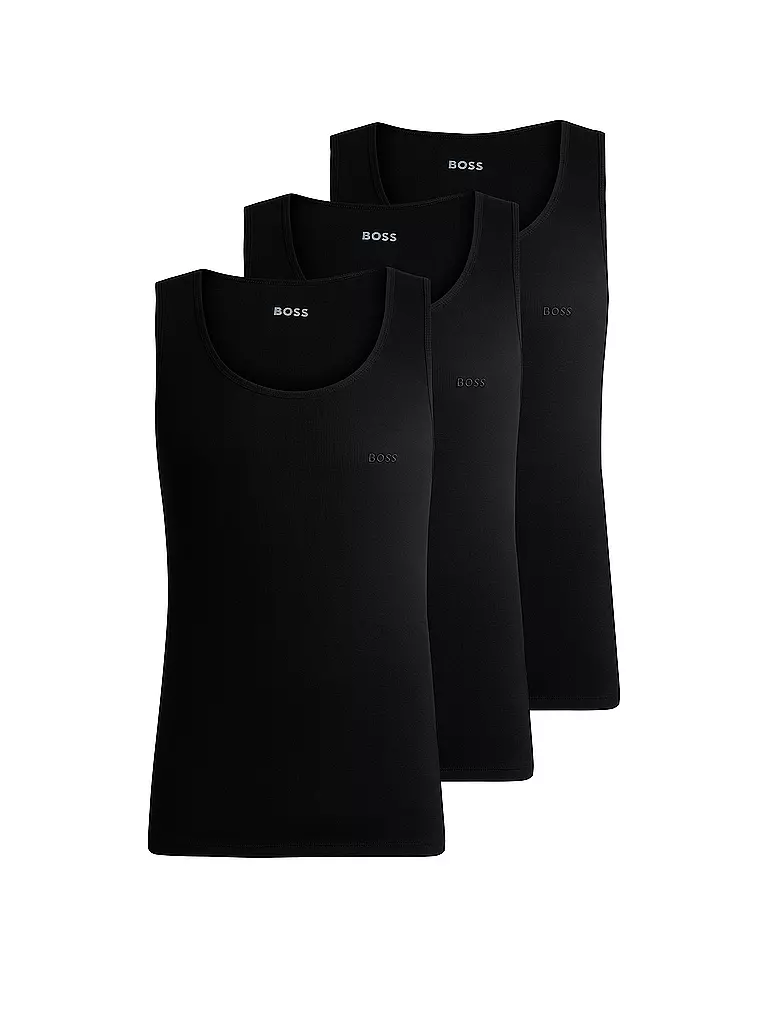 BOSS | Tanktop 3er Pkg. black | schwarz