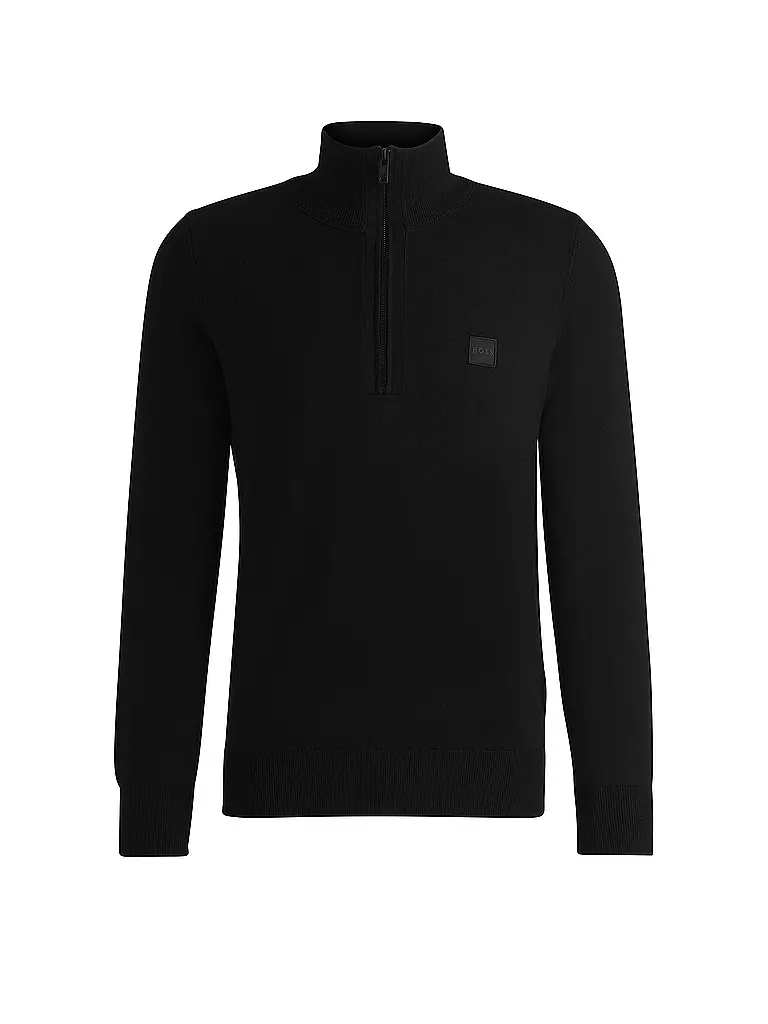 BOSS | Troyer Pullover KANOBIX | schwarz