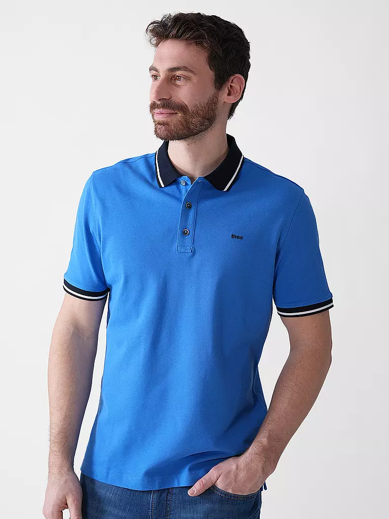 BRAX | Poloshirt Regular Fit PAUL | blau