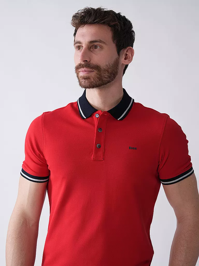 BRAX | Poloshirt Regular Fit PAUL | rot