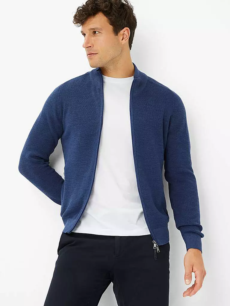 BRAX | Strickjacke JOHN | dunkelblau