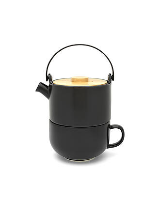 BREDEMEIJER | Tea for one Umea mit Bambusdeckel 0,5l Schwarz