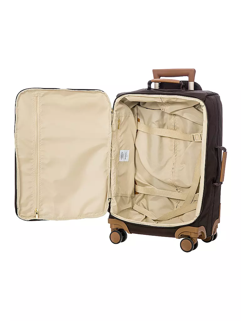 BRICS | Trolley X Travel 55cm Brown | creme