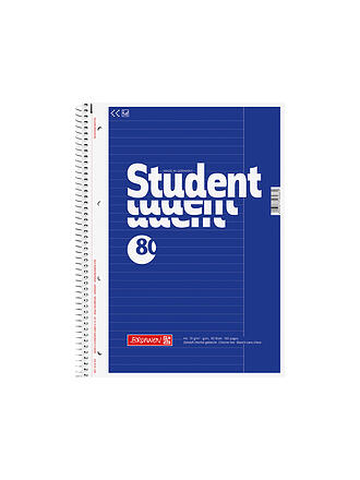 BRUNNEN VERLAG | Collegeblock A4 - 80 Blatt liniert mit Rand