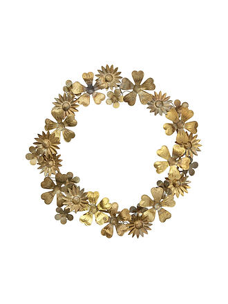 BUNGALOW | Blumenkranz Small 26,5cm Gold